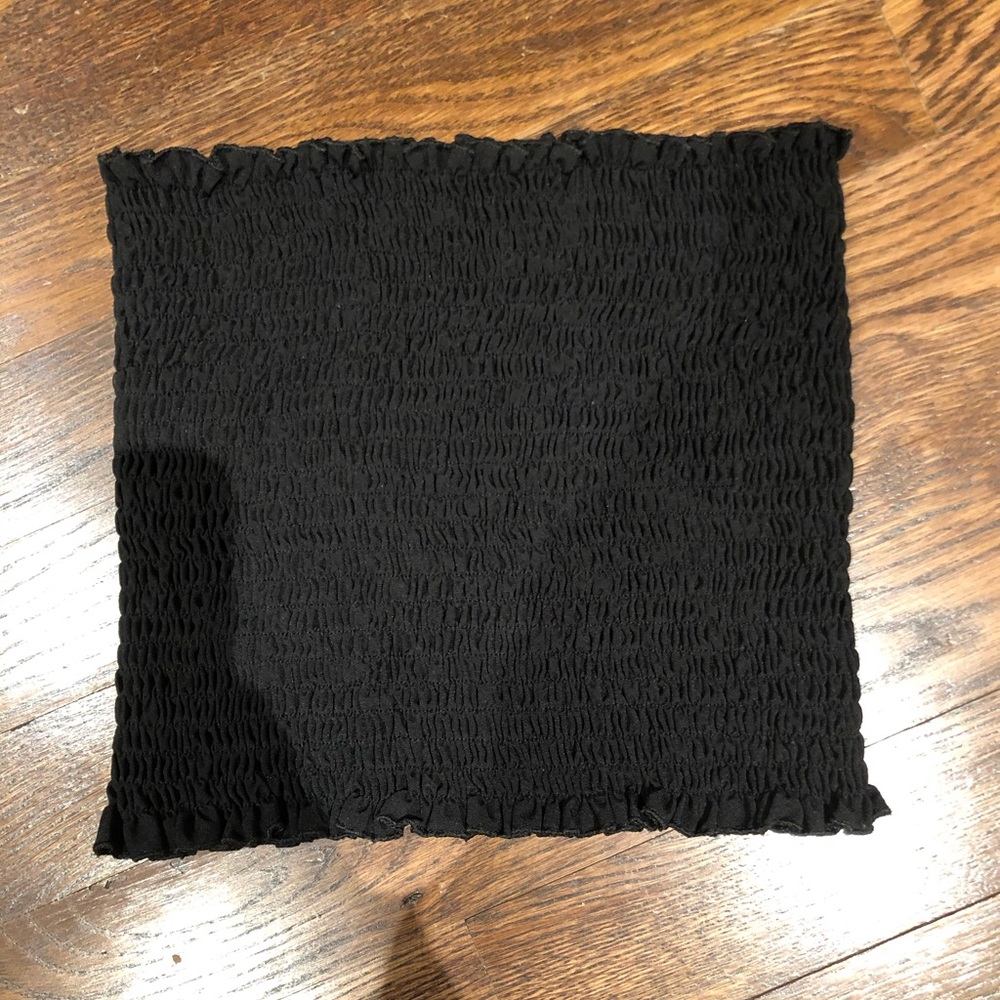 Black crop/tube top